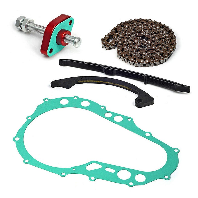 Tavaski Cam Timing Chain Guides Tensioner and Cover Gasket Fit for Suzuki LTZ400 2003-2008 Replace 12771-29F00 12811-07G00 - Image 1